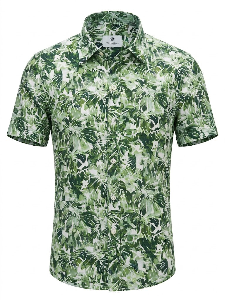 Camisa Estampado Hojas