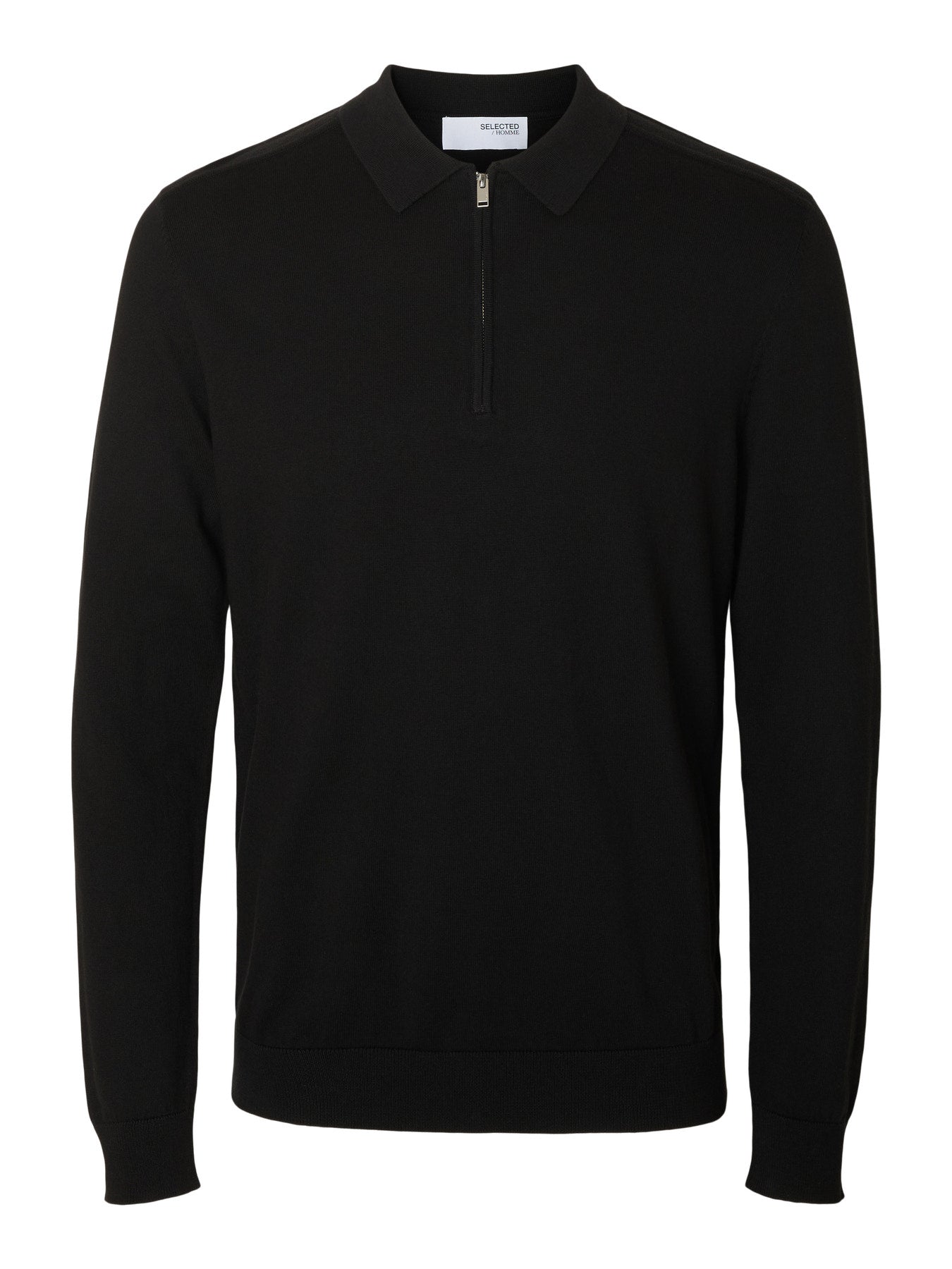 Jersey Polo Hombre – Algodón Orgánico, Cremallera Media, Corte Regular