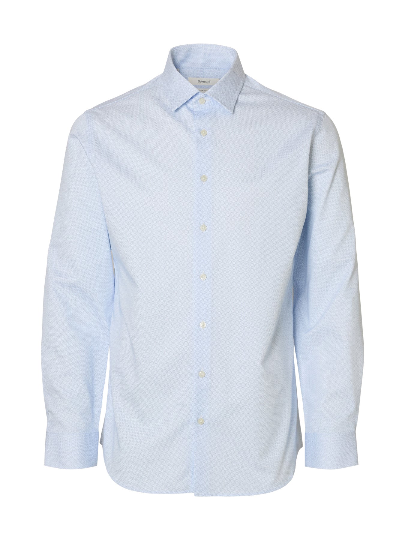 Camisa Slim Fit – Algodón Orgánico, Estampado Integral y Manga Larga