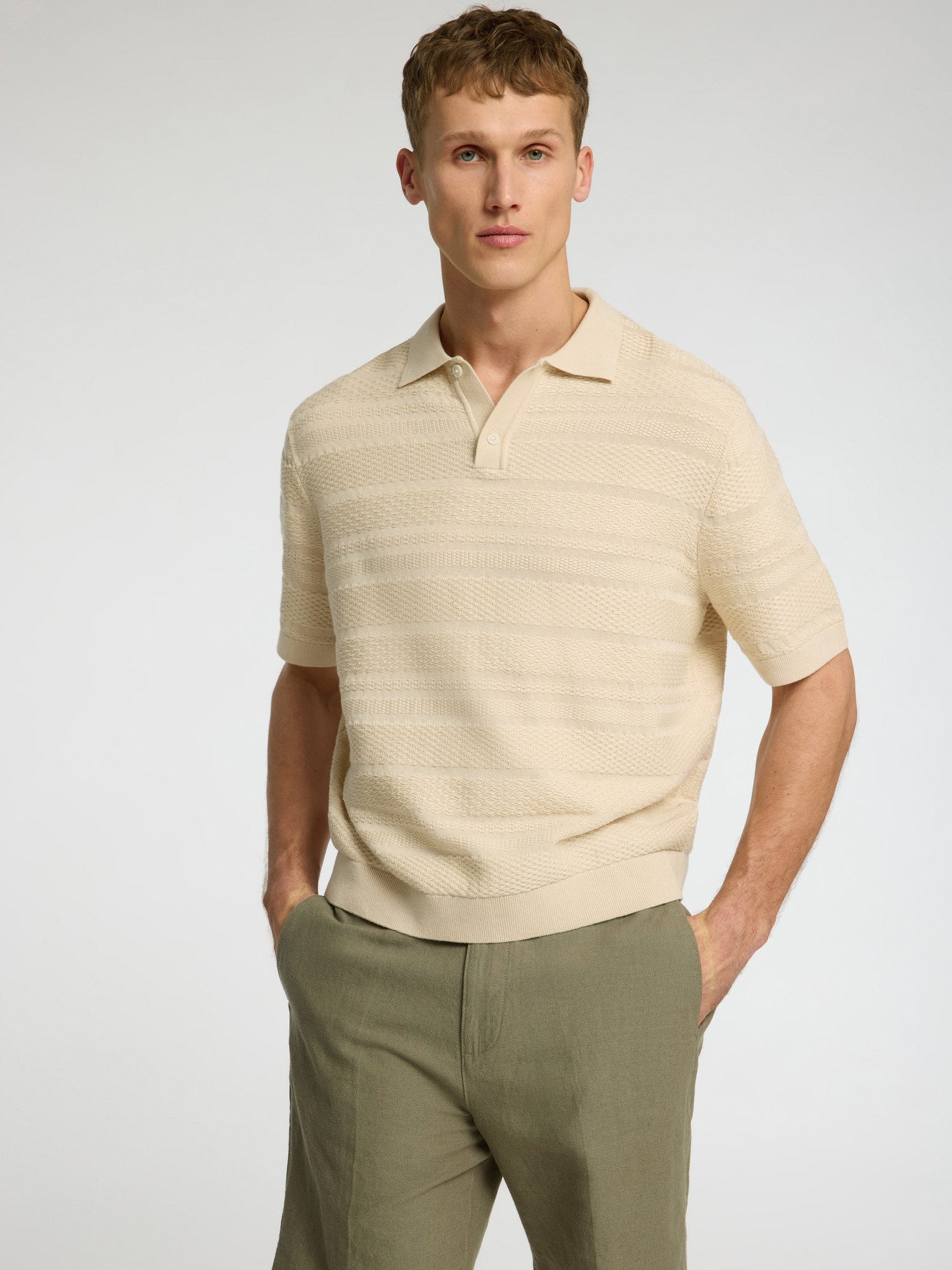 Polo hombre 100% algodón orgánico – Regular Fit, manga corta