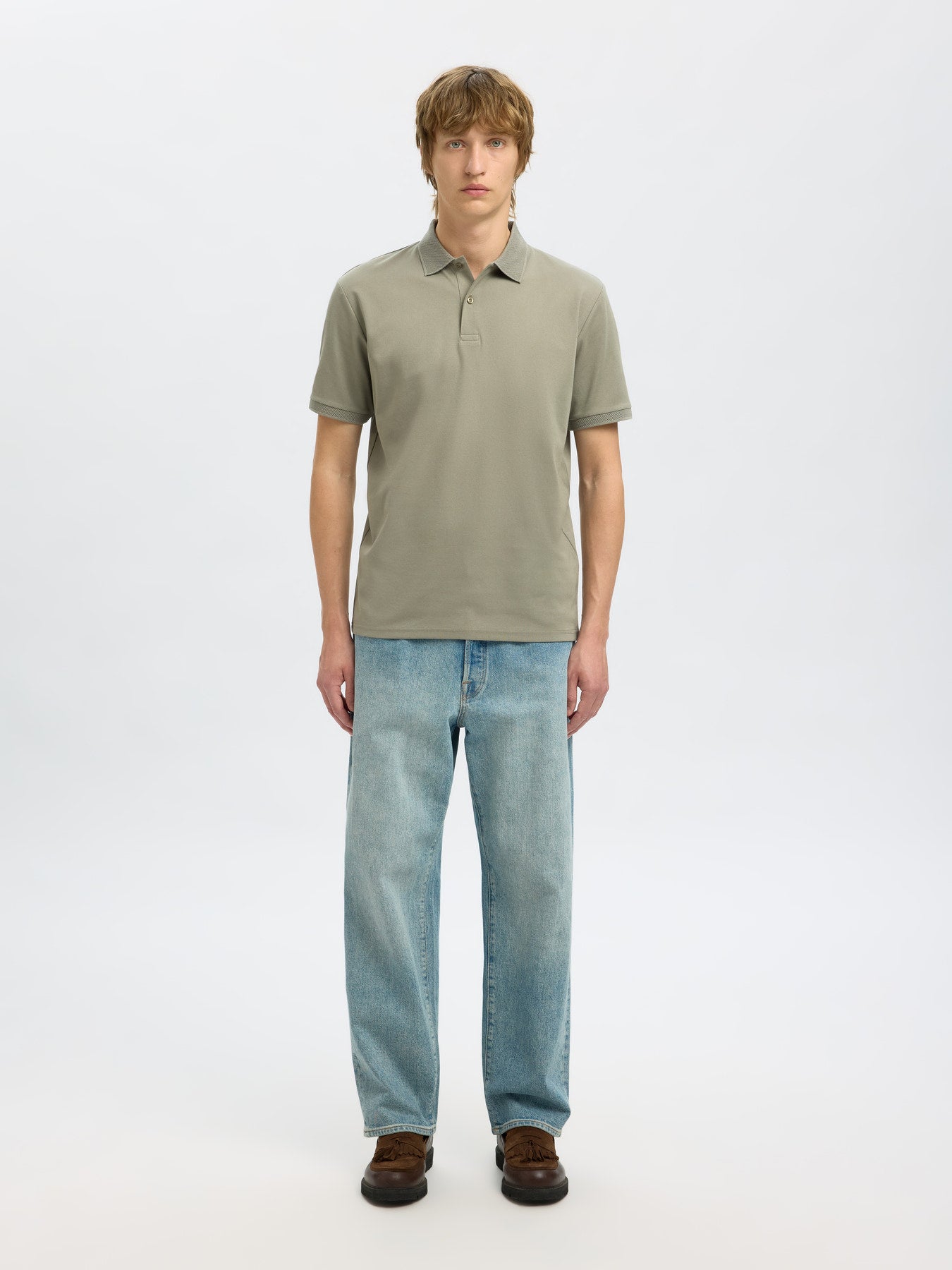 Fave Button SS Polo NOOS