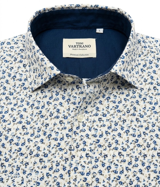 Camisa Slim Microestampada