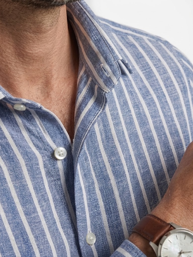 Camisa Raya Ancha de Lino
