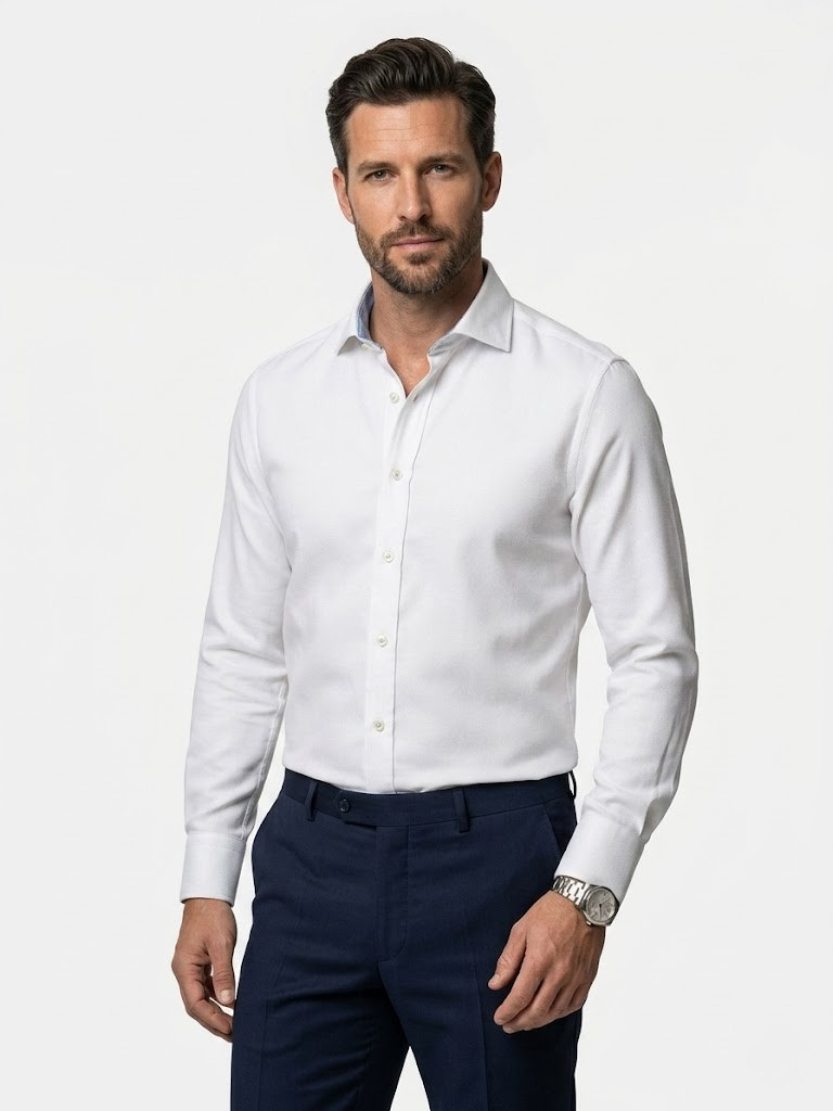 Slim Micro-Print Shirt