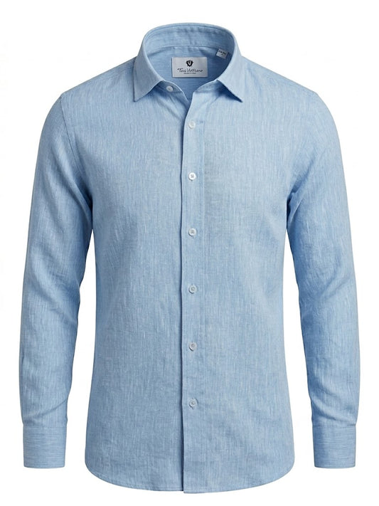Camisa Lisa Lino/Algodón