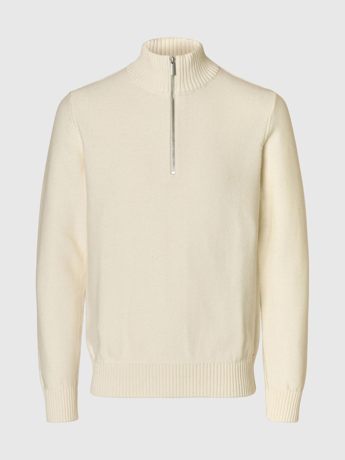 Jersey de Punto con Media Cremallera
