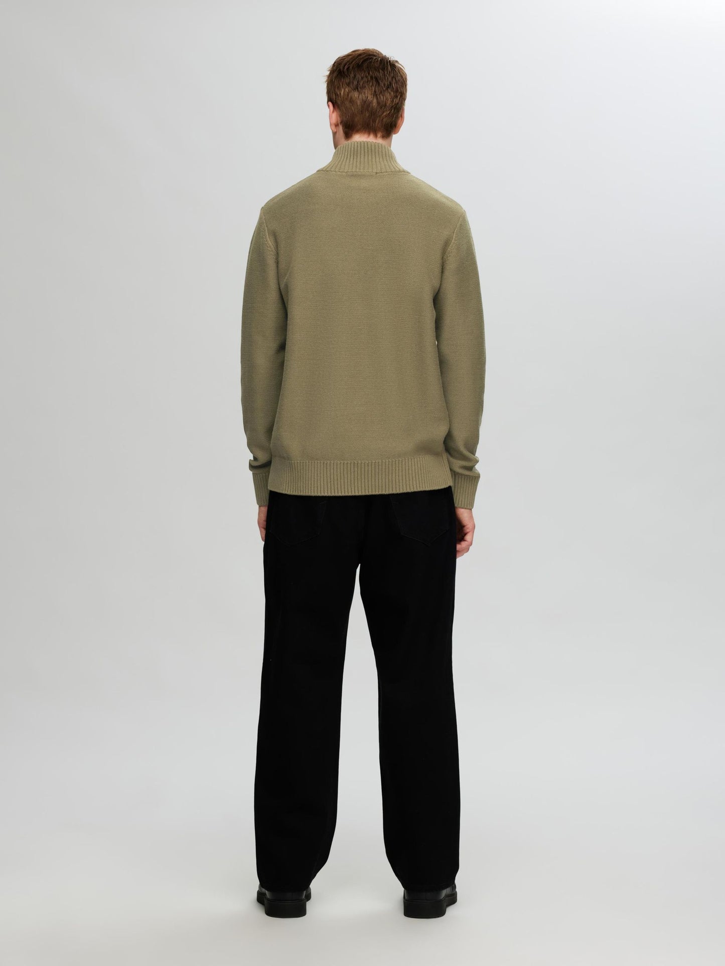 Jersey de Punto con Media Cremallera