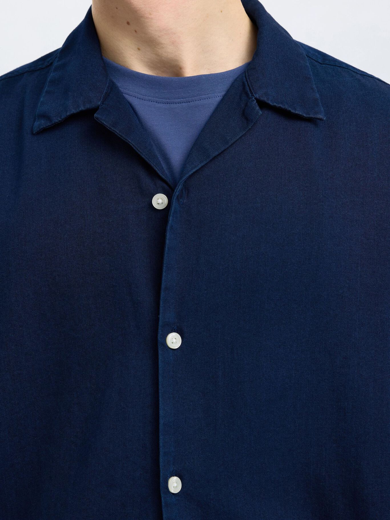 CAMISA SLHRLXRICK DENIM MT LLARGA