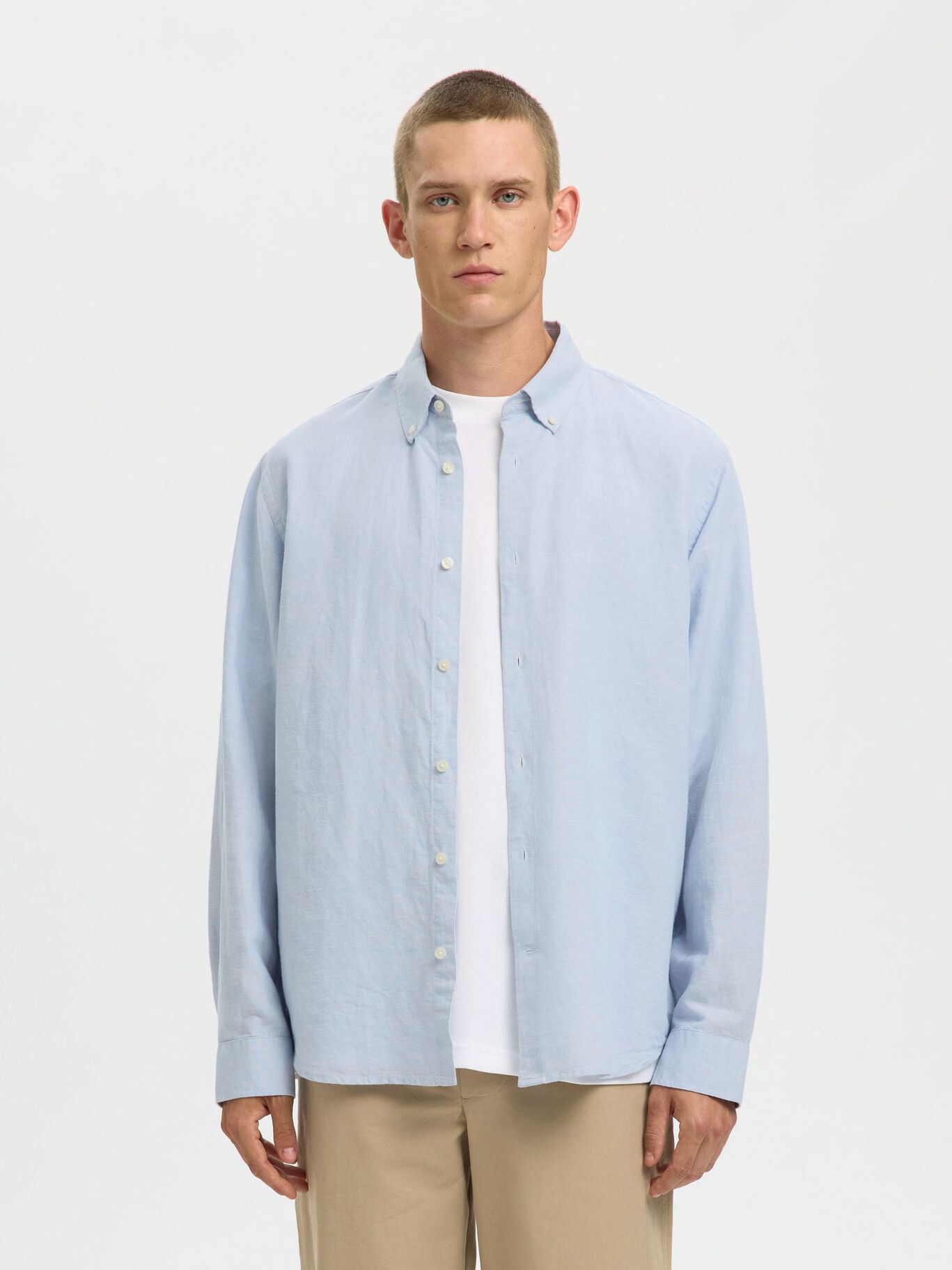 Camisa Larga de Lino