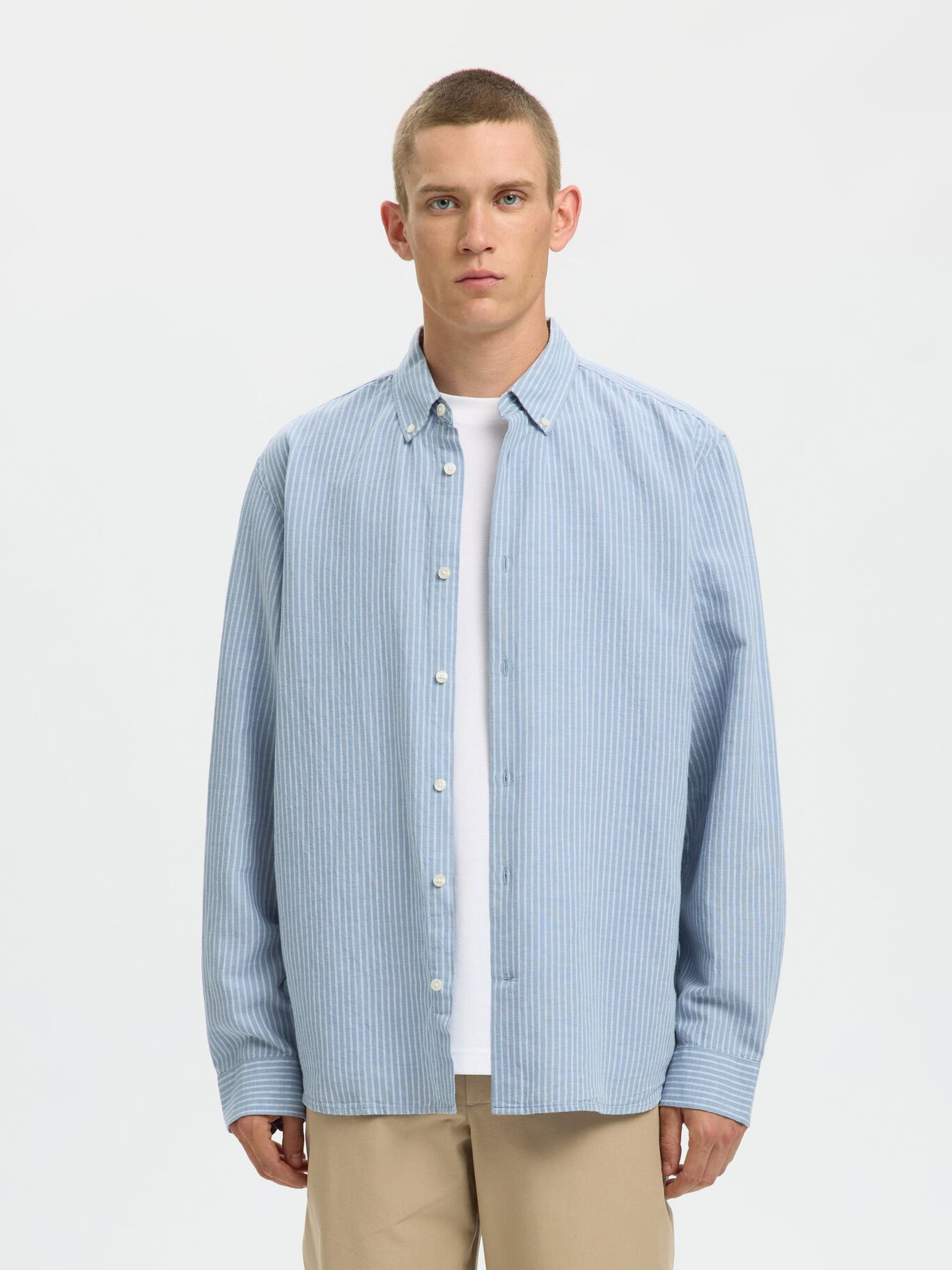 Camisa Larga de Lino