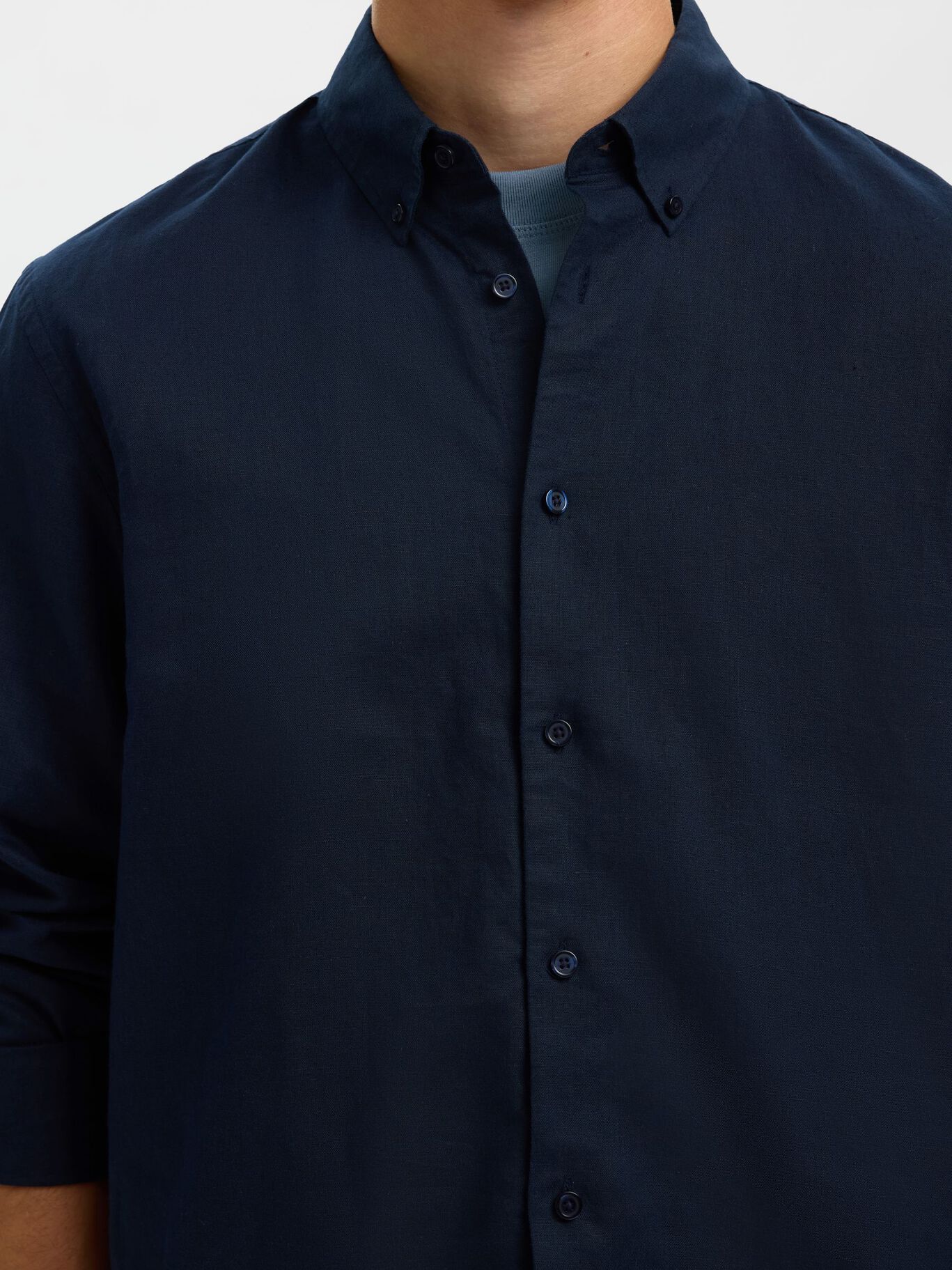 Camisa Larga de Lino