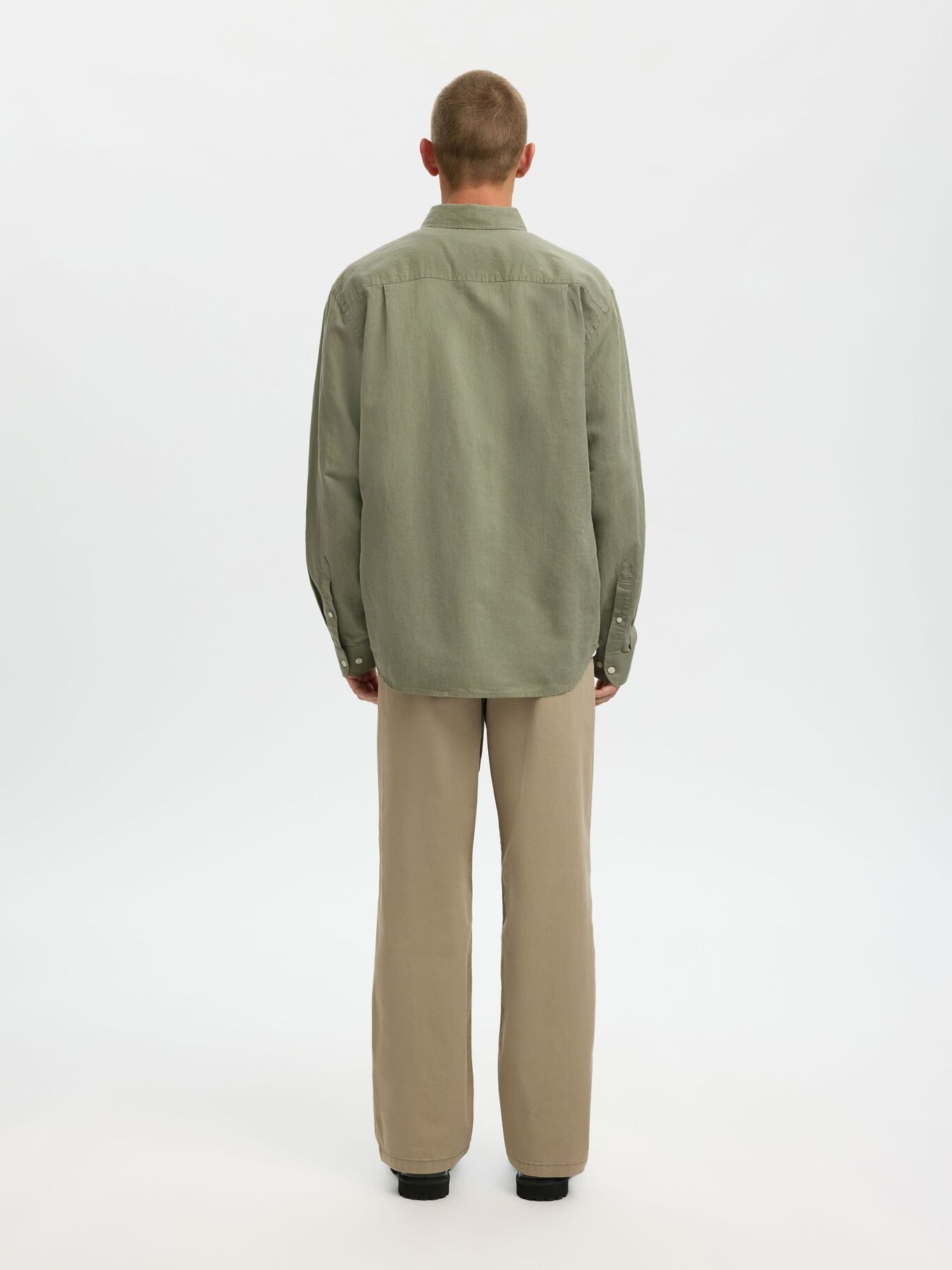 Camisa Larga de Lino