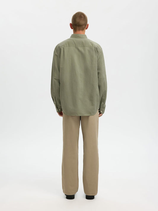 Camisa Larga de Lino