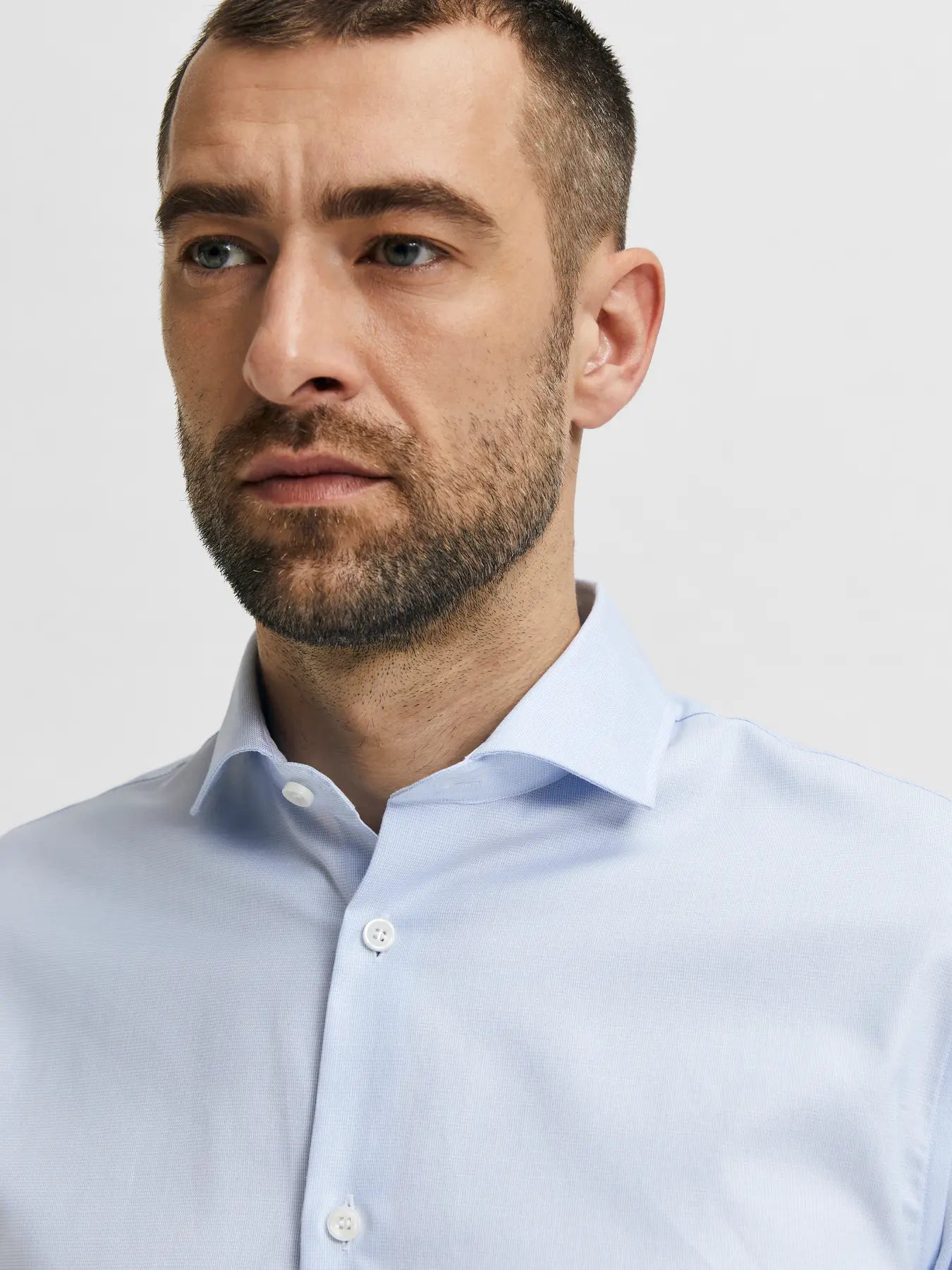 Slim-Ethan Shirt Ls Cut Away