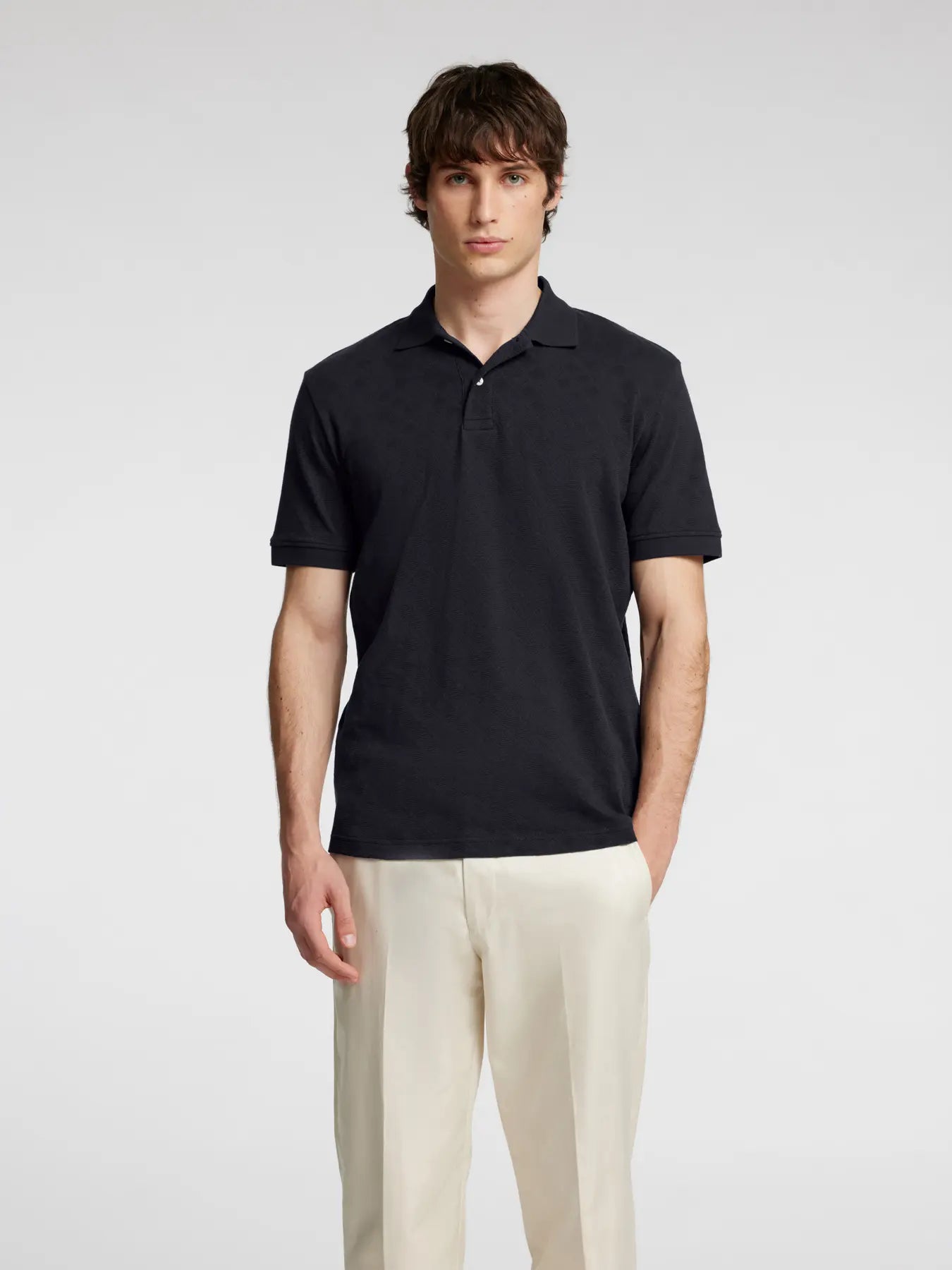 POLO M.C. SLHPAUL JACQUARD