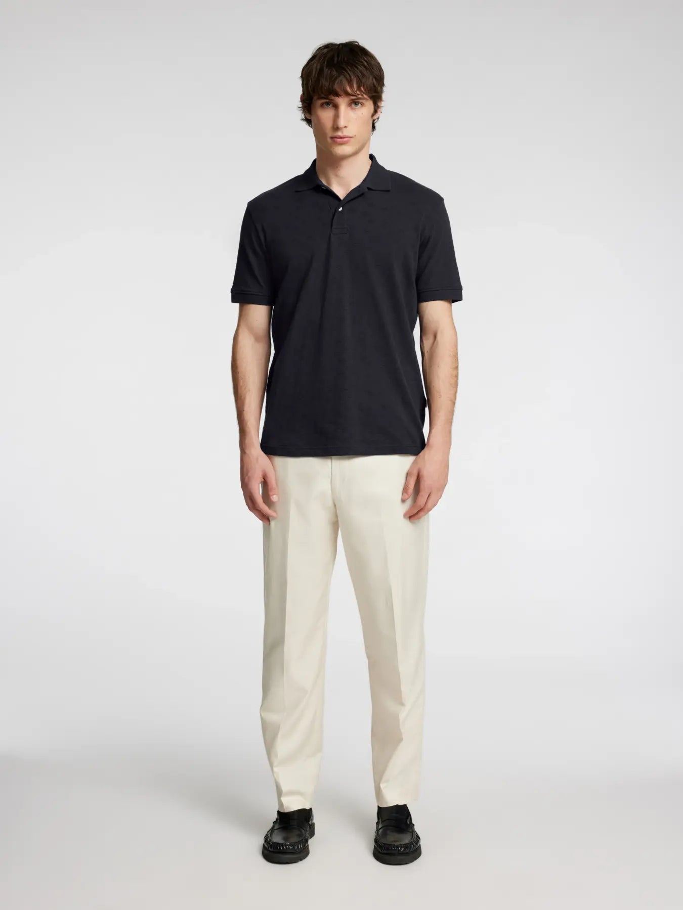 POLO M.C. SLHPAUL JACQUARD