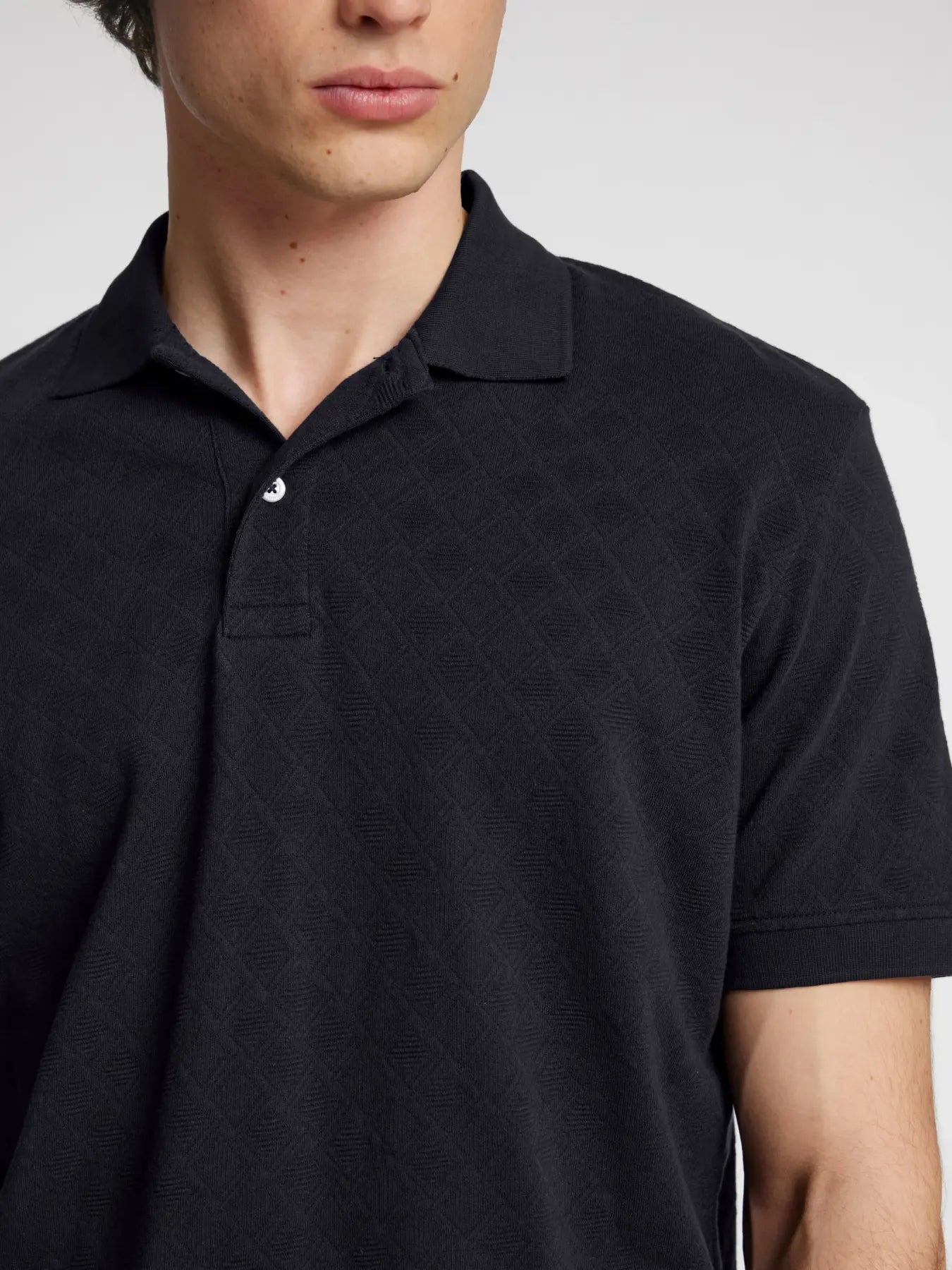 POLO M.C. SLHPAUL JACQUARD
