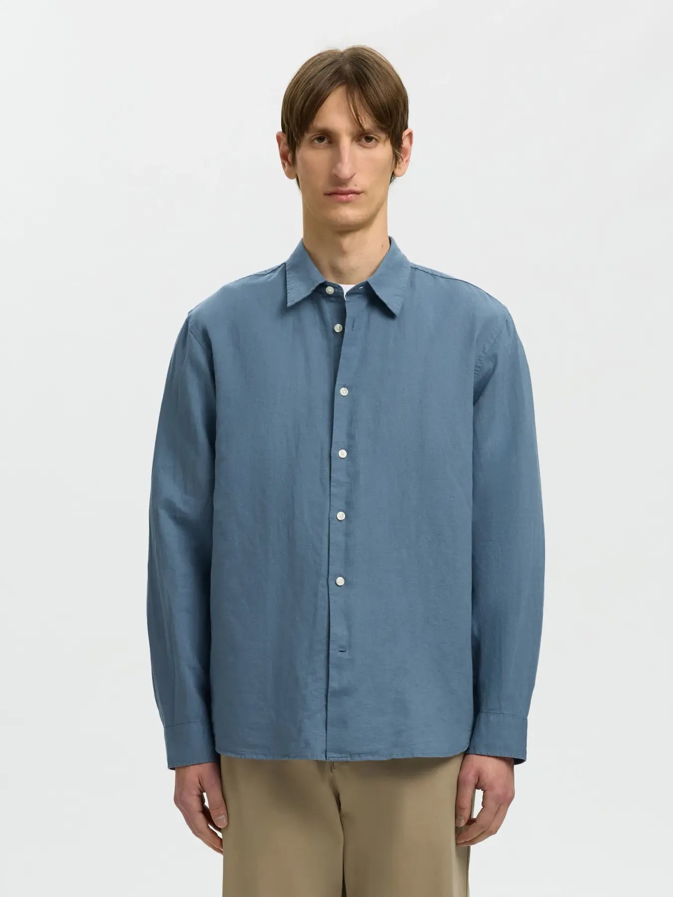 Camisa Larga de Lino