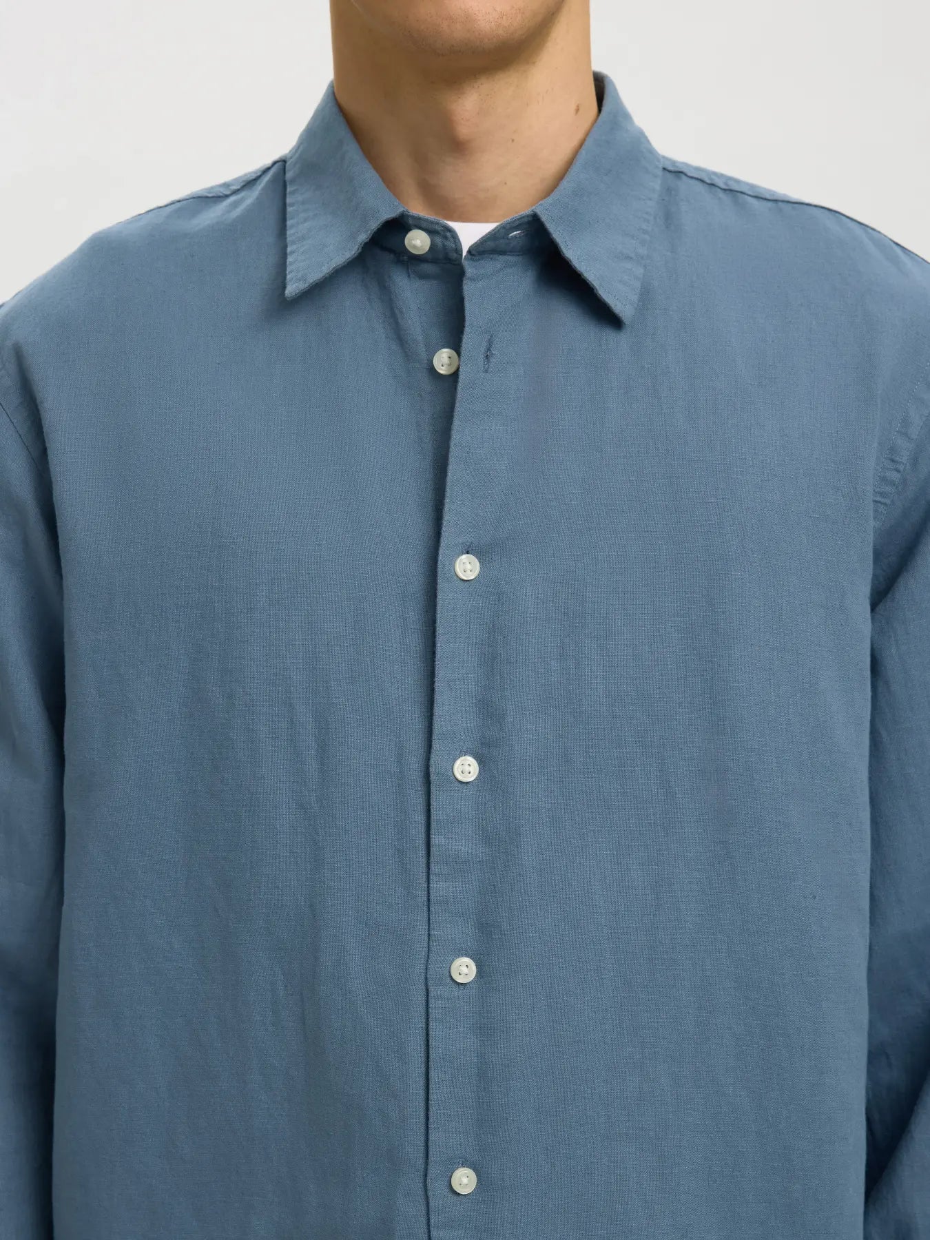 Camisa Larga de Lino