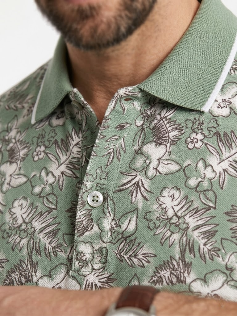 Polo Pique Estampado