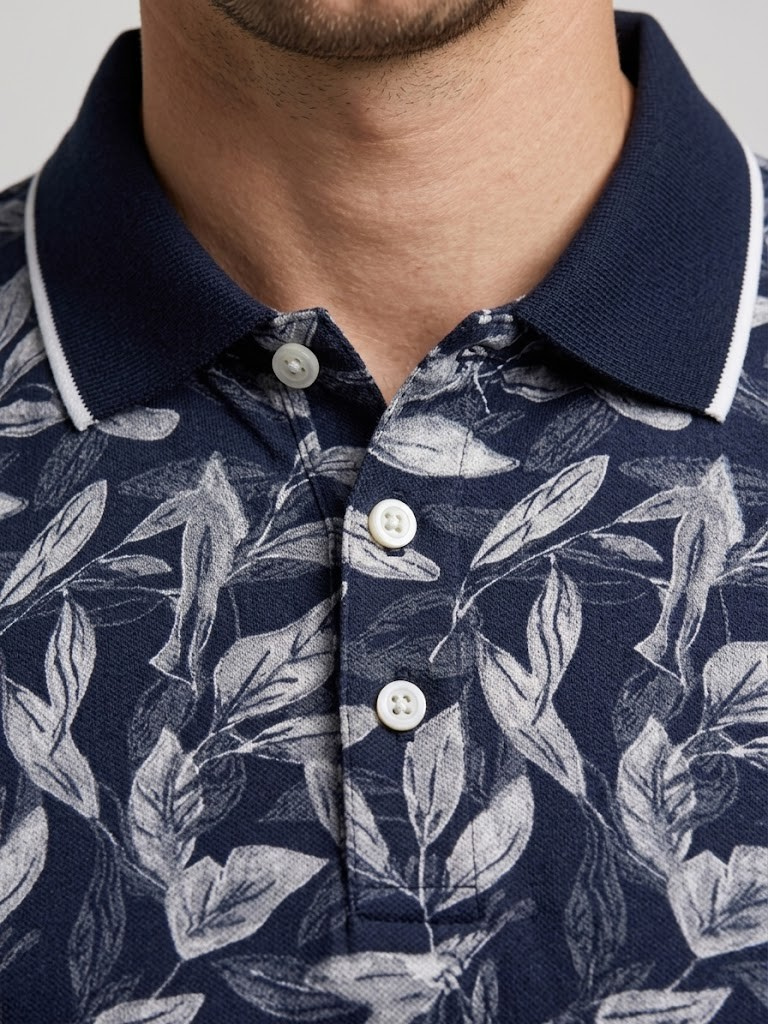 Polo Pique Estampado