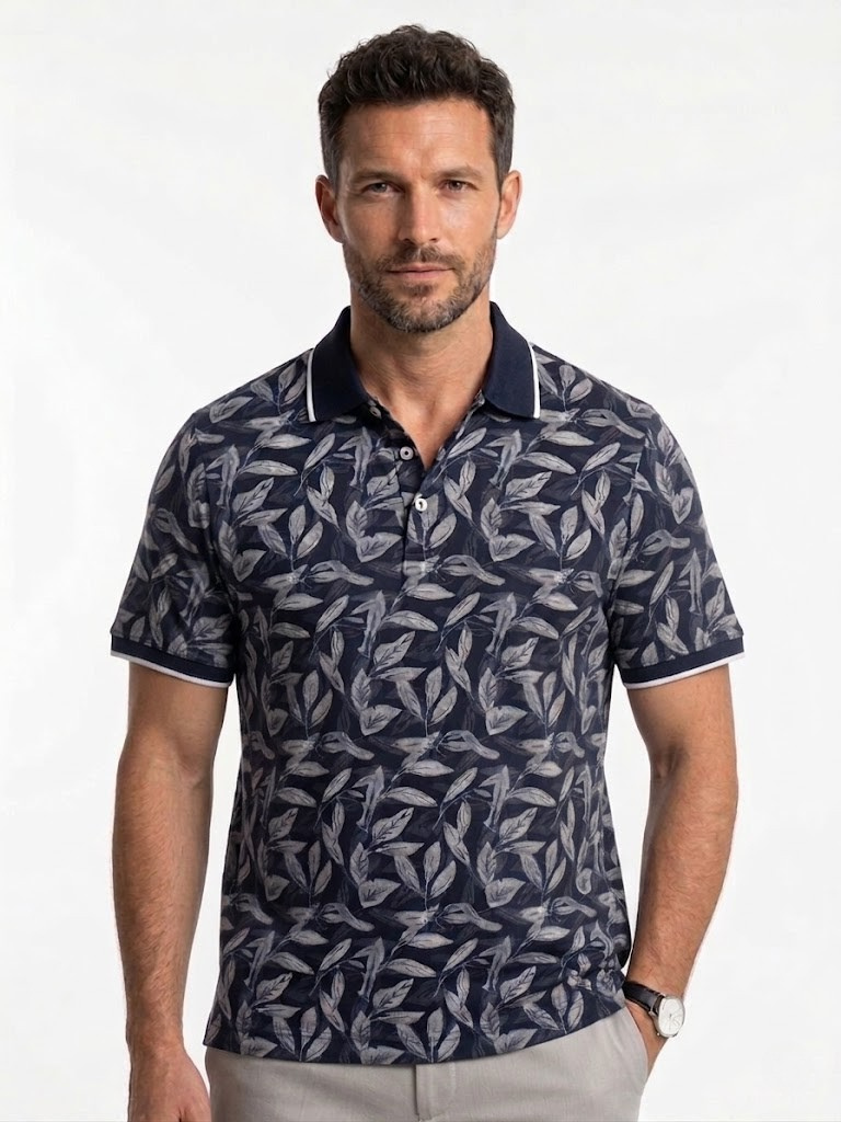 Polo Pique Estampado