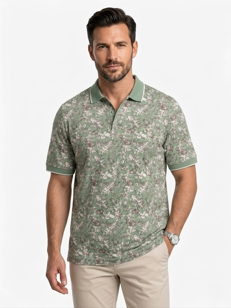 Polo Pique Estampado