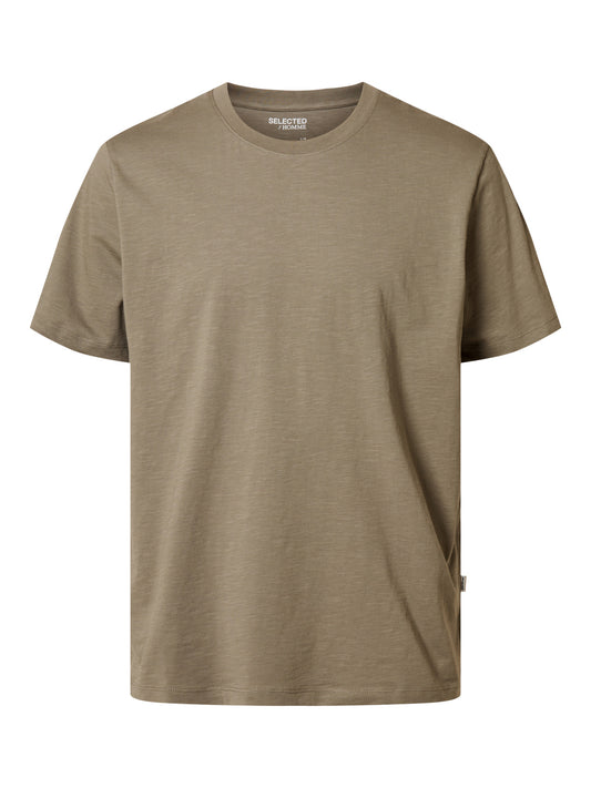 SLHASPEN SLUB SS O-NECK TEE NOOS
