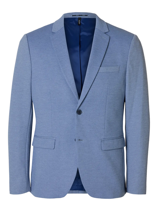 Americana Hombre Slim Fit con Bolsillos y Forro Completo