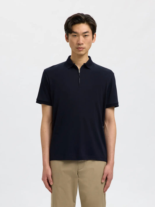 Polo de cremallera