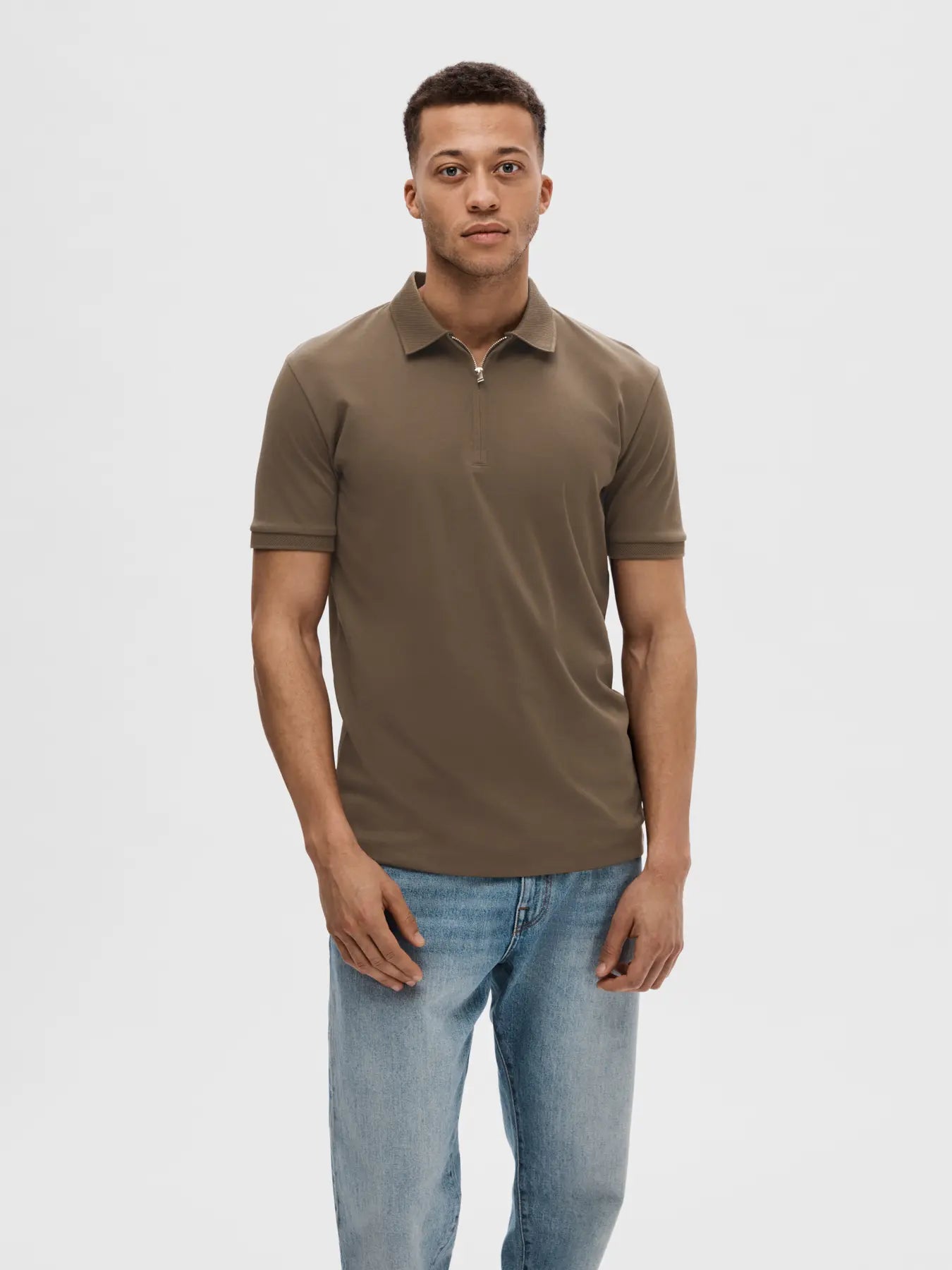 Polo cremallera