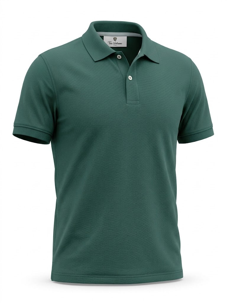 Polo piqué m/c BASIC llis
