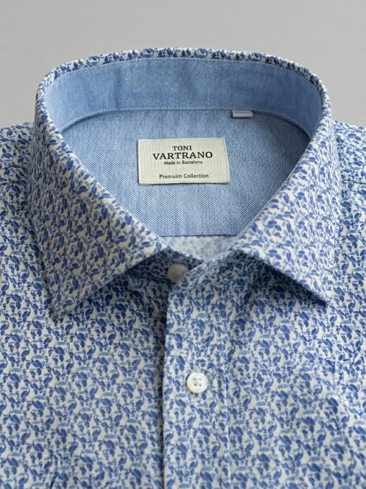 Camisa Slim Microestampada