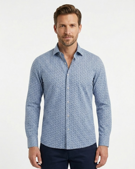 Camisa Slim Microestampada