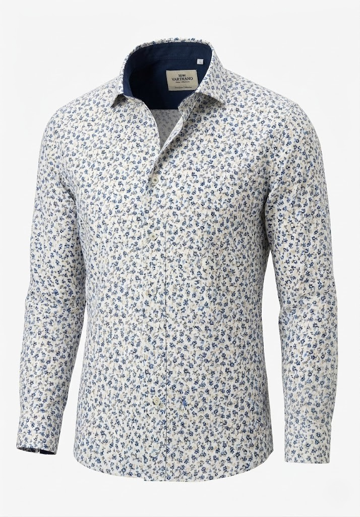 Camisa Slim Microestampada