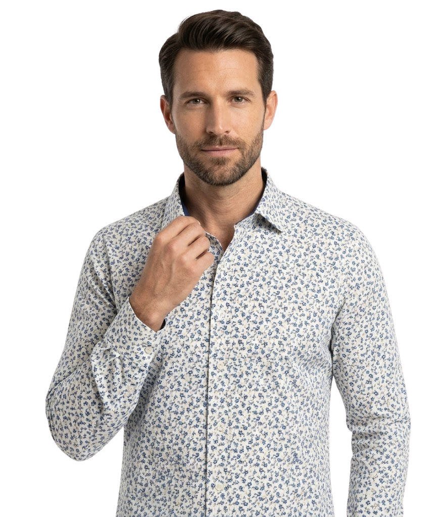 Camisa Slim Microestampada