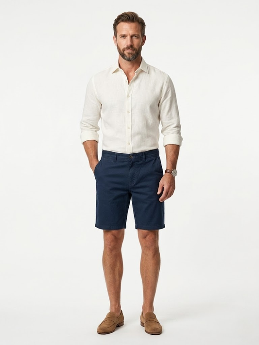 Bermudes llises rentades a la pedra