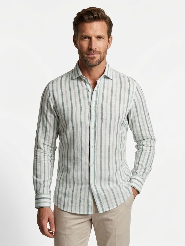 Camisa Regular Lino