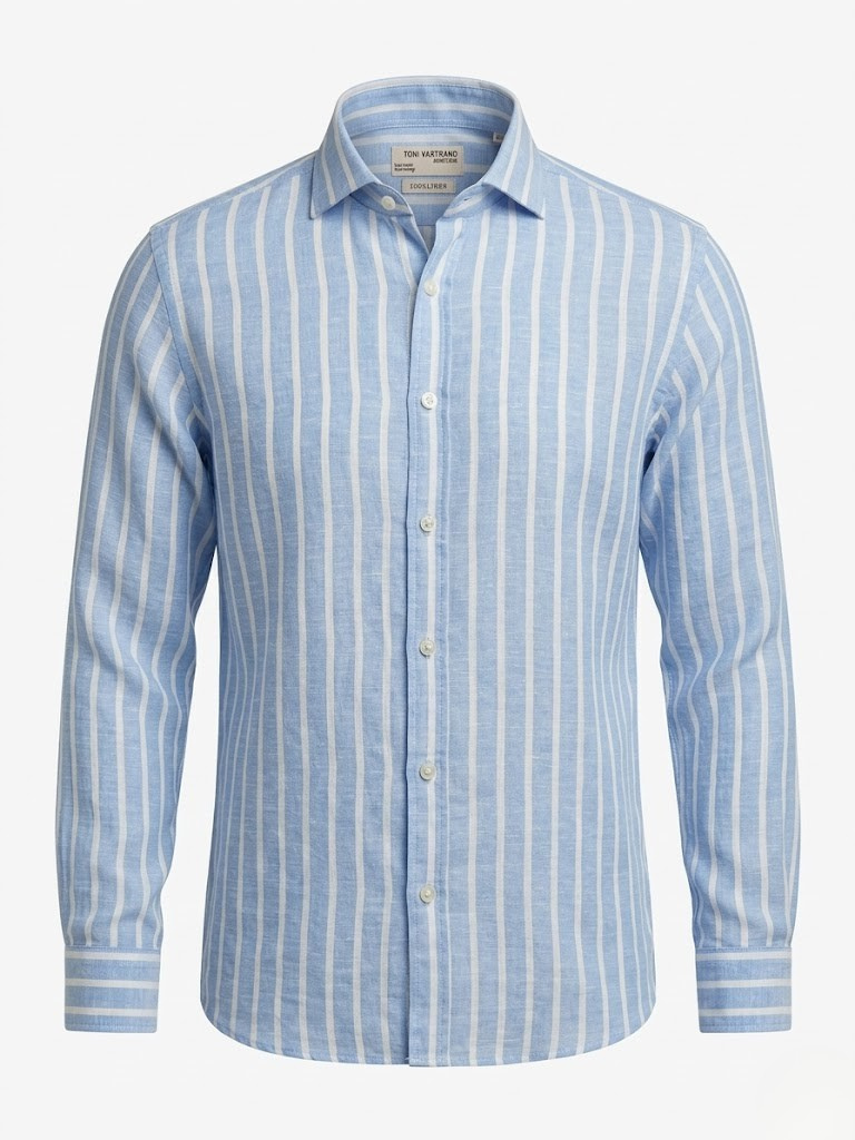 Camisa Raya Ancha de Lino