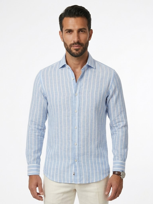 Camisa Raya Ancha de Lino