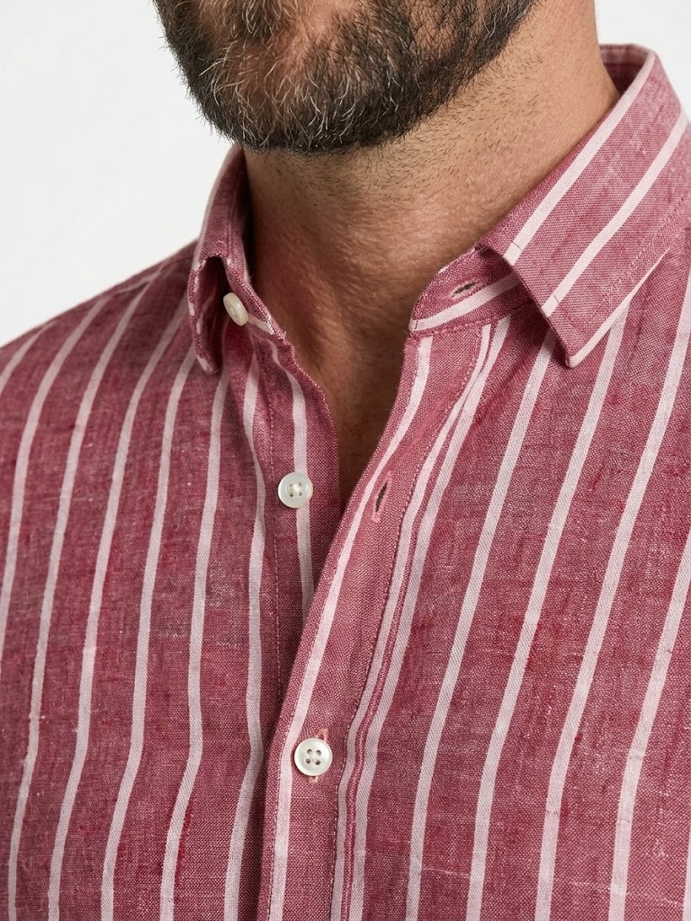 Camisa Raya Ancha de Lino