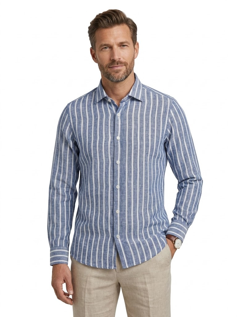 Camisa Raya Ancha de Lino