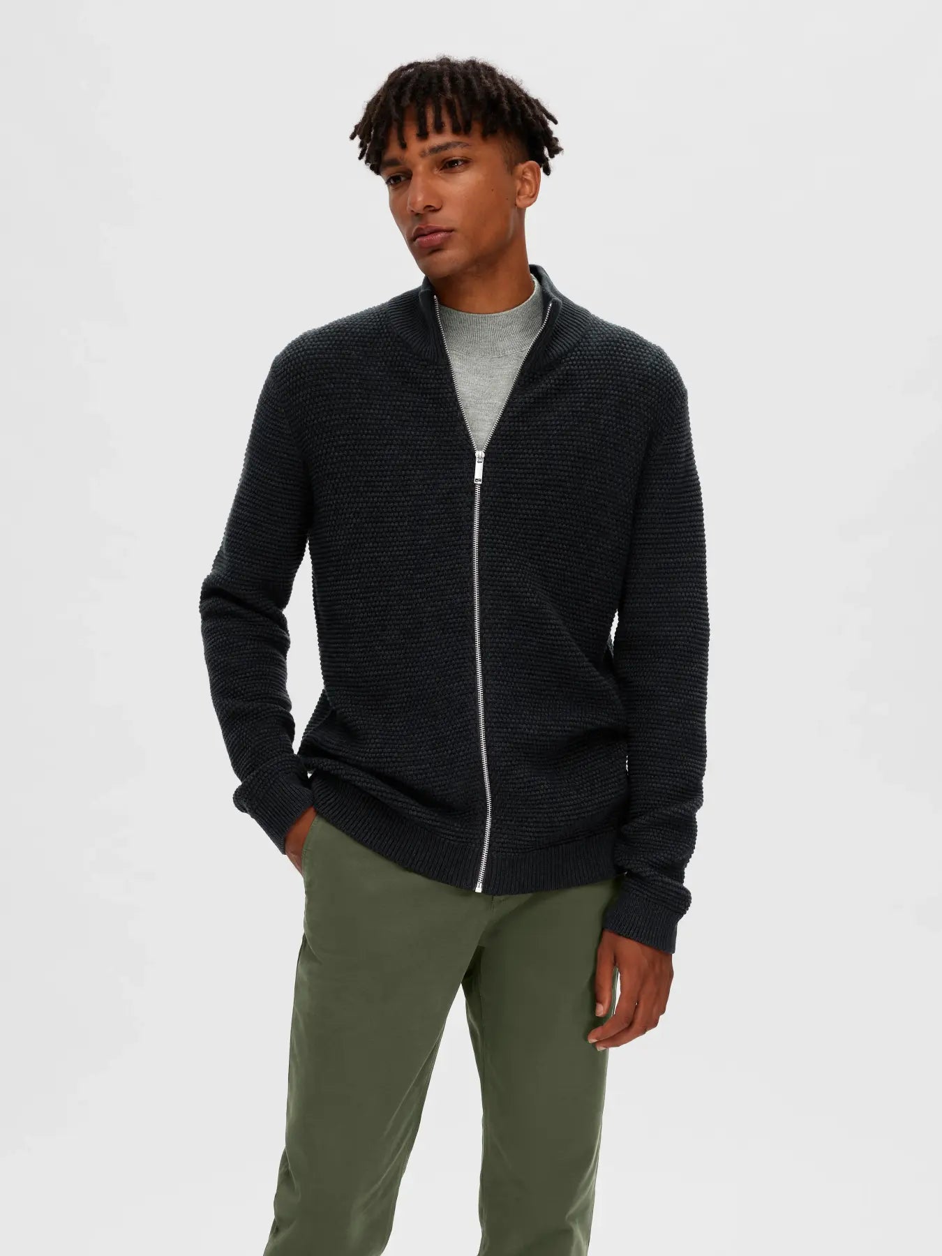 Cardigan cremallera DREAM structur VINCE