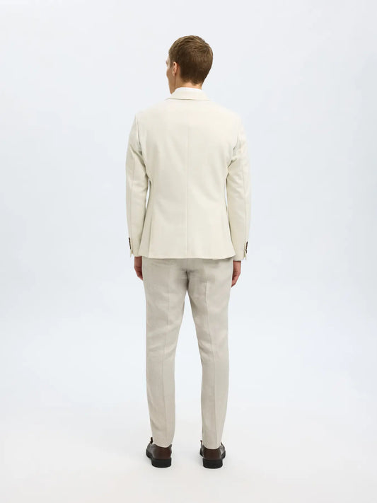 Americana Hombre Slim Fit con Bolsillos y Forro Completo