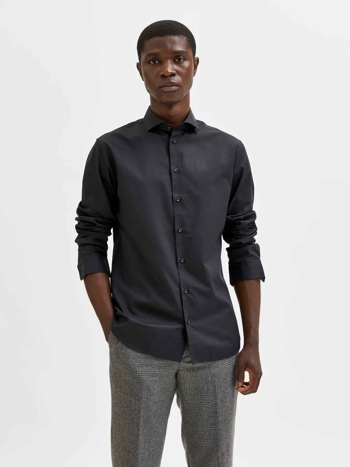 Slim-Ethan Shirt Ls Cut Away