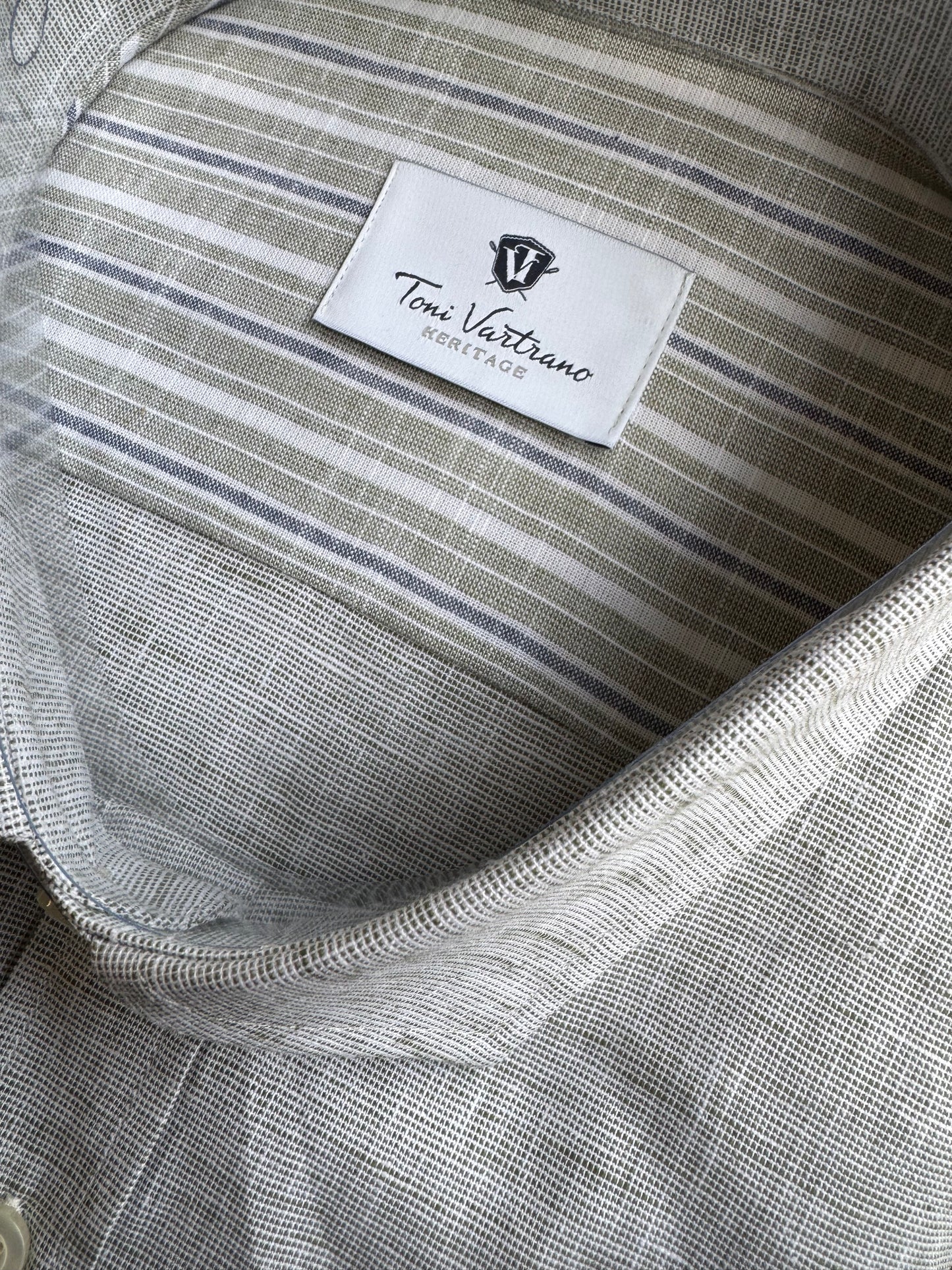 Camisa Regular lino/algodón