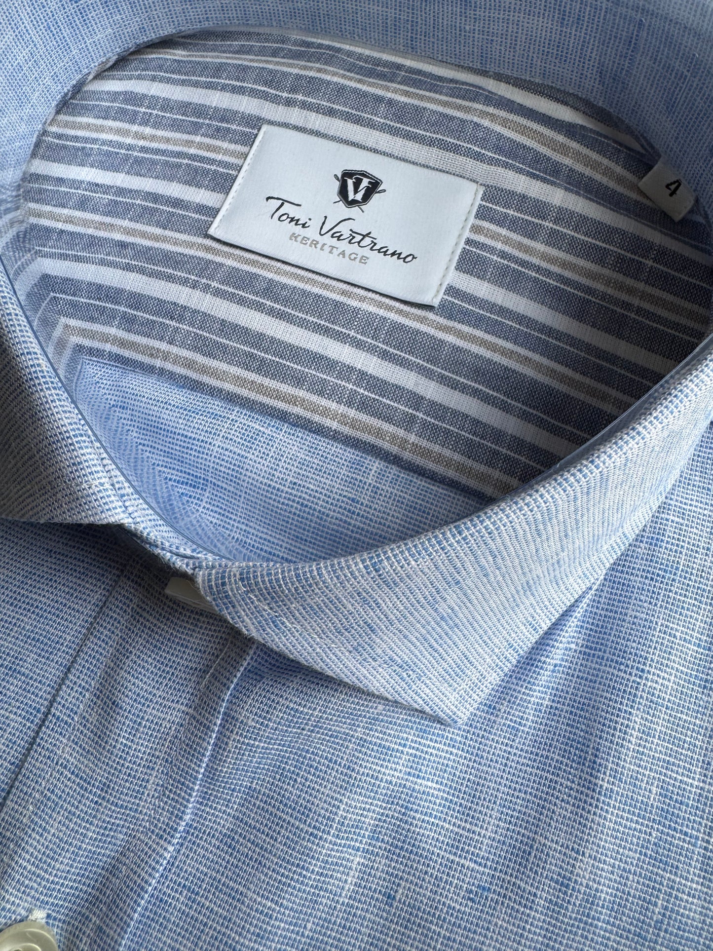 Camisa Regular lino/algodón