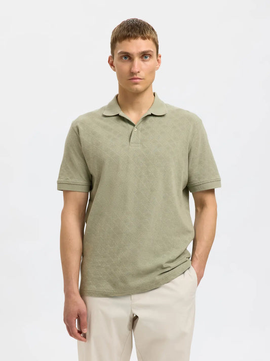 POLO M.C. SLHPAUL JACQUARD