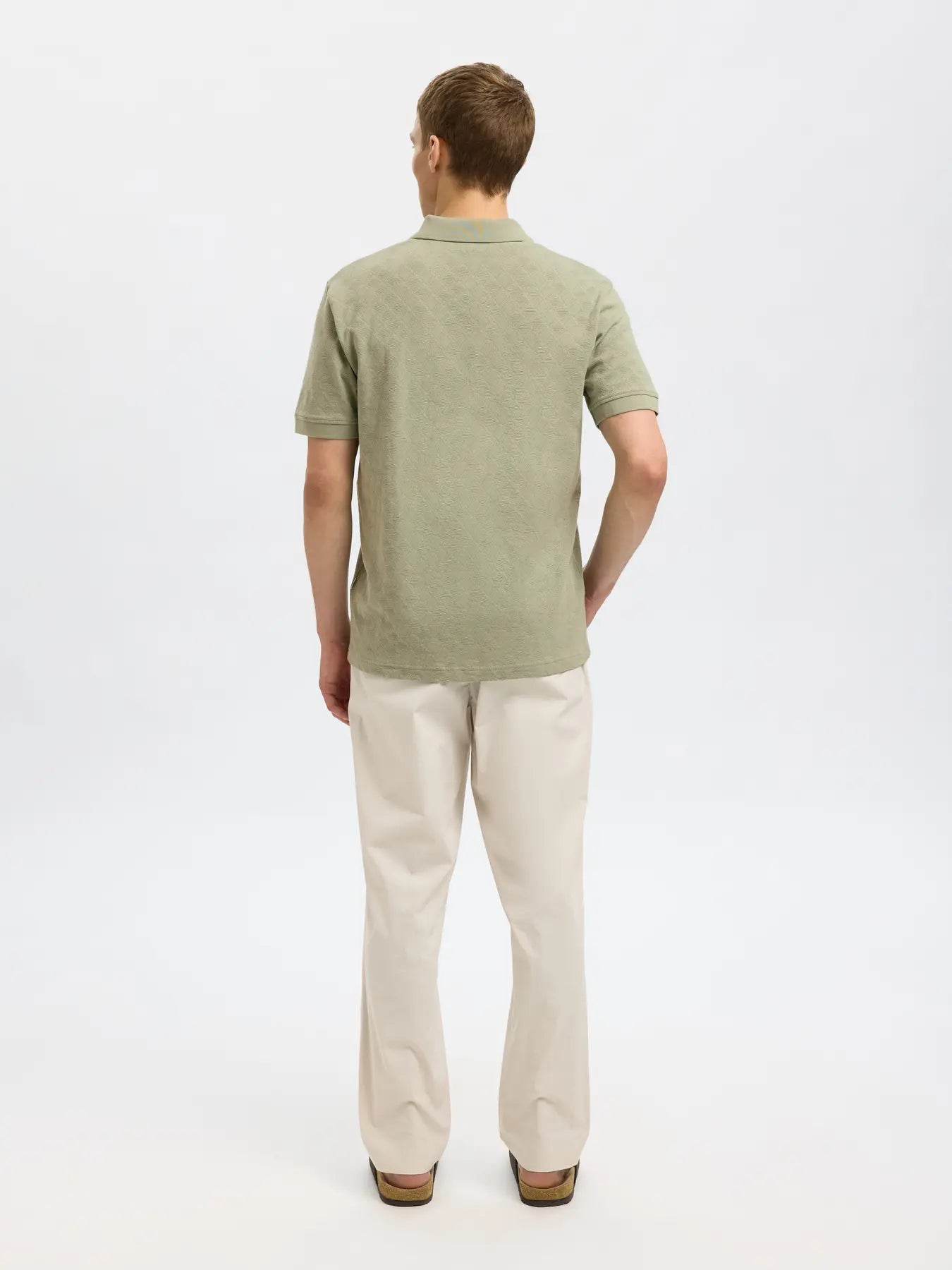 POLO M.C. SLHPAUL JACQUARD