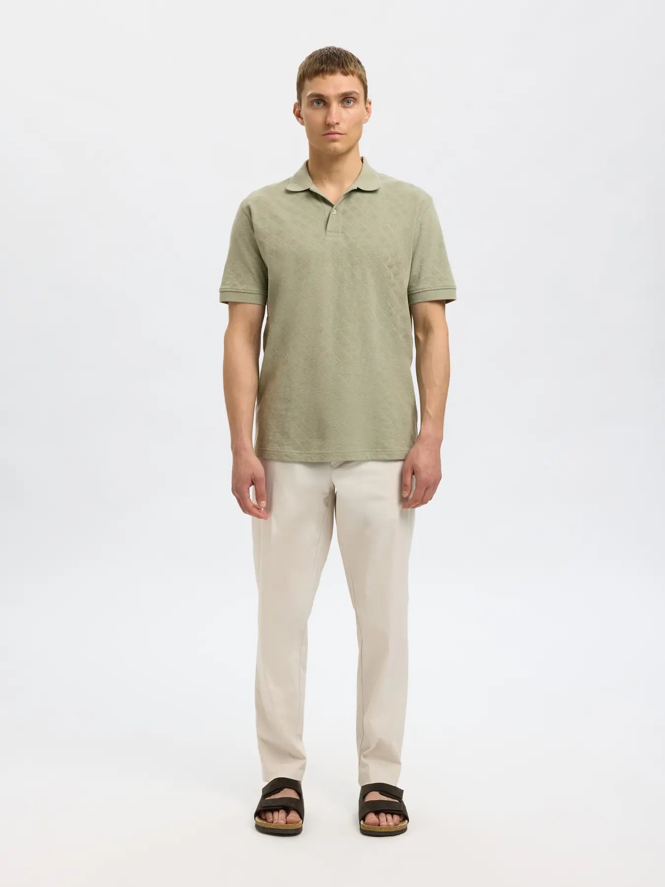 POLO M.C. SLHPAUL JACQUARD